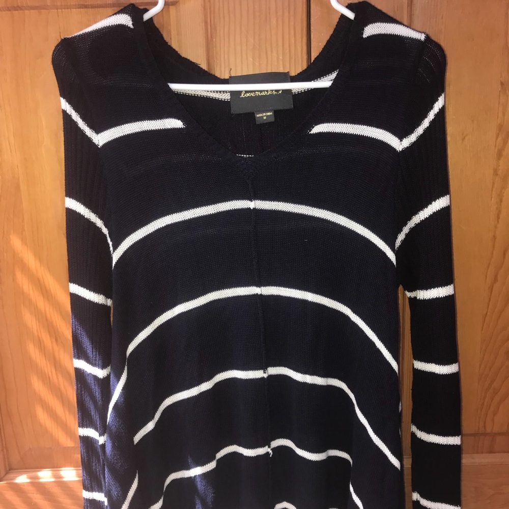 Striped long sleeve flowy shirt